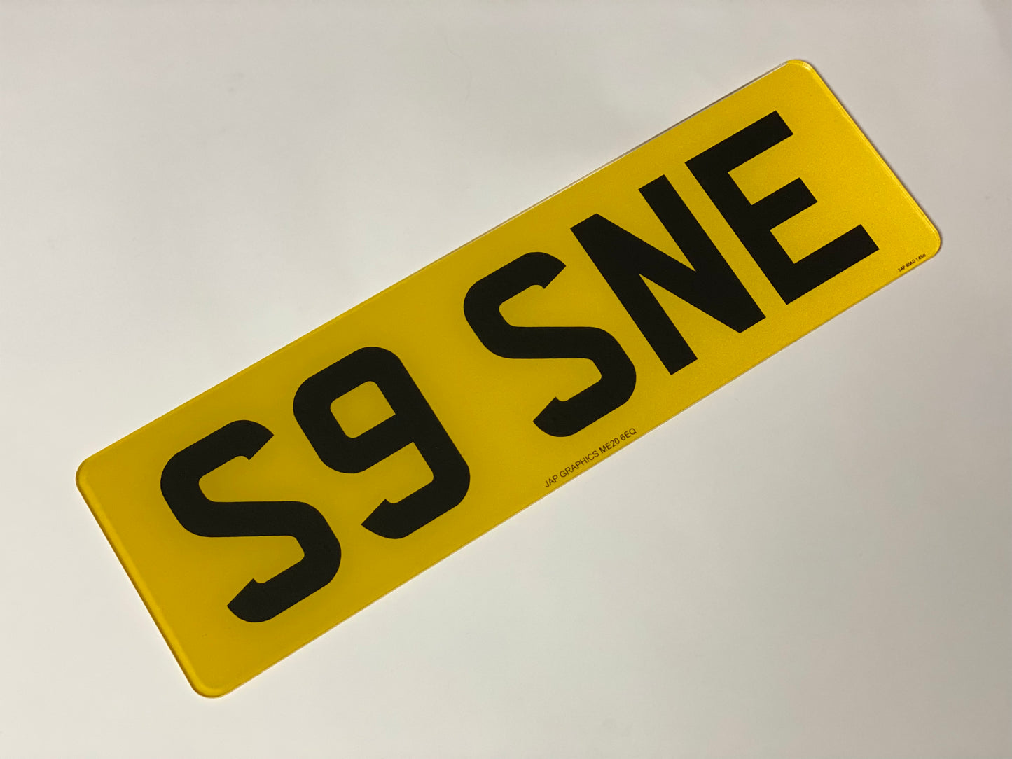 Standard short 5 digit plates