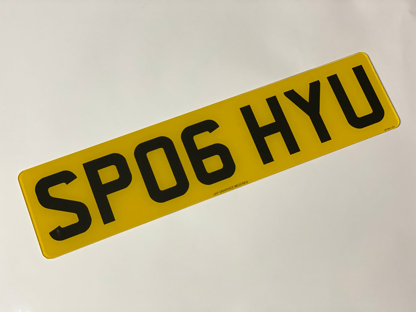 Standard short 7 digit plates