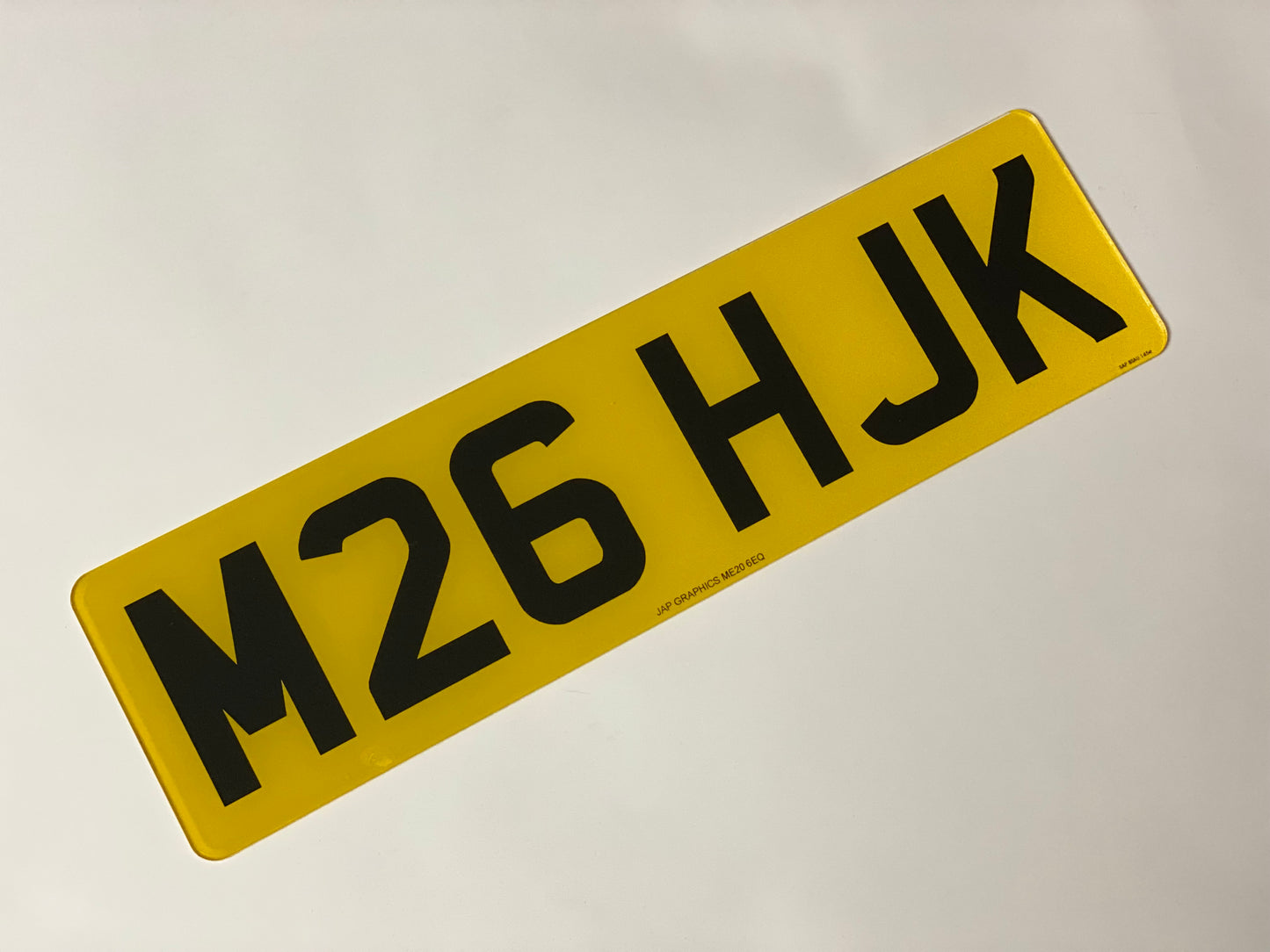 Standard short 6 digit plates