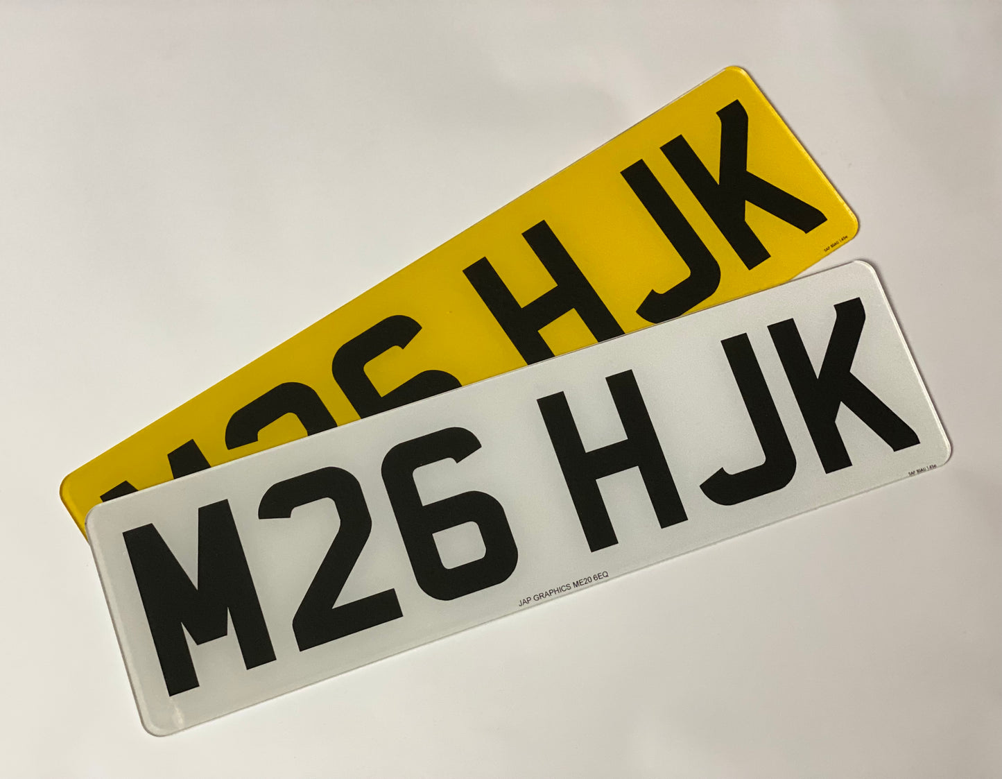 Standard short 6 digit plates