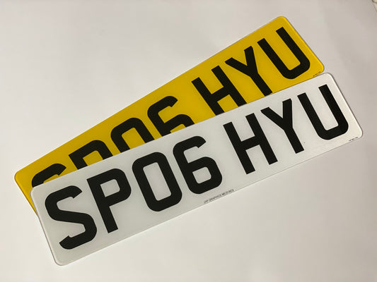 Standard short 7 digit plates
