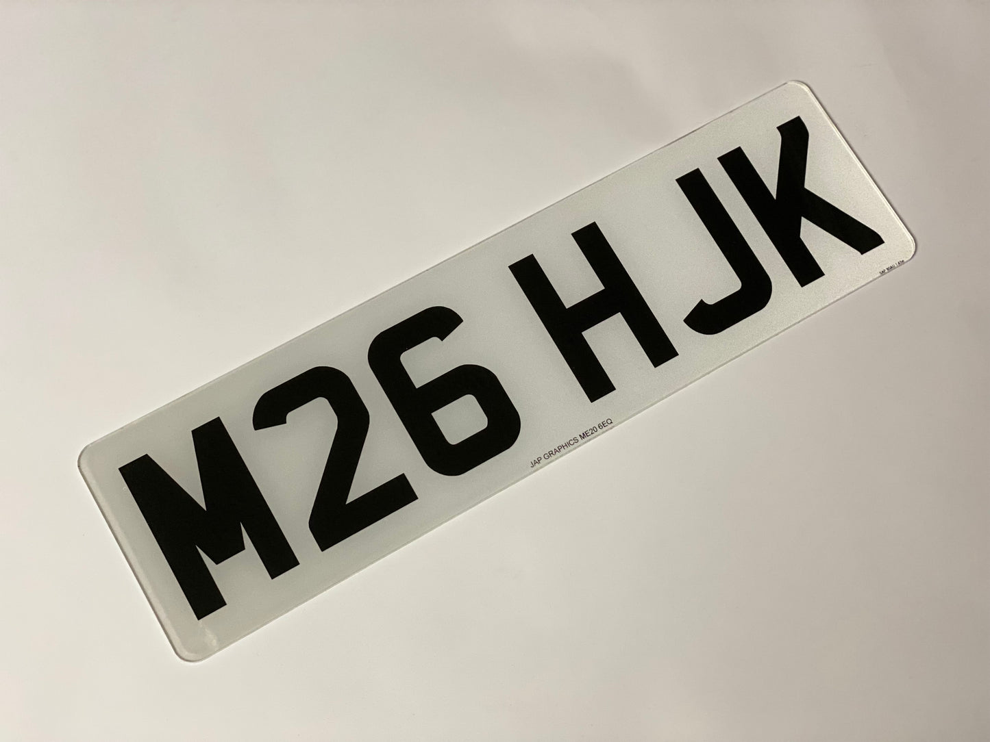 Standard short 6 digit plates