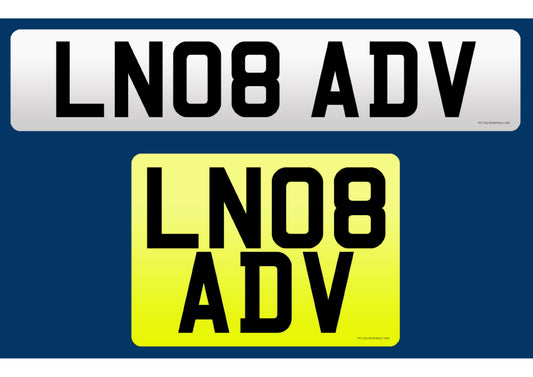 Standard plates square rear (11x8)