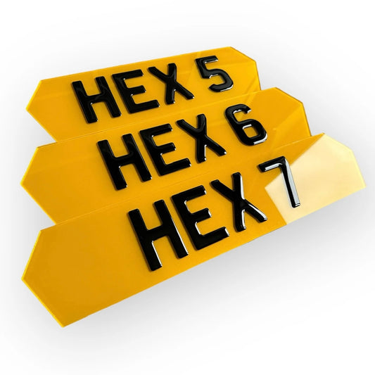 Gel hex plates 5, 6, 7 digit short