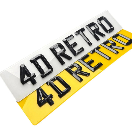 Standard retro digit plates